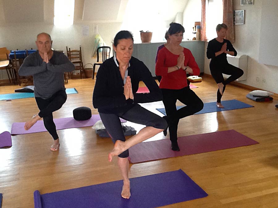 séance de Yoga dans notre salle à Illfurth